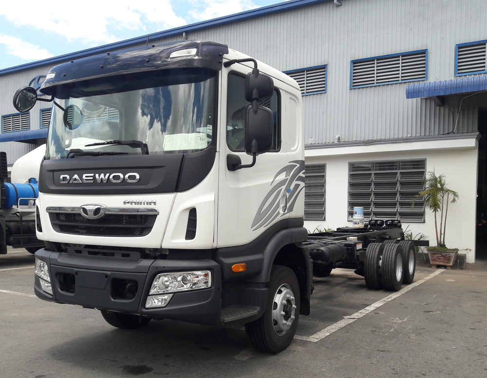 Xe tải Daewoo 3 chân rút 14 tấn